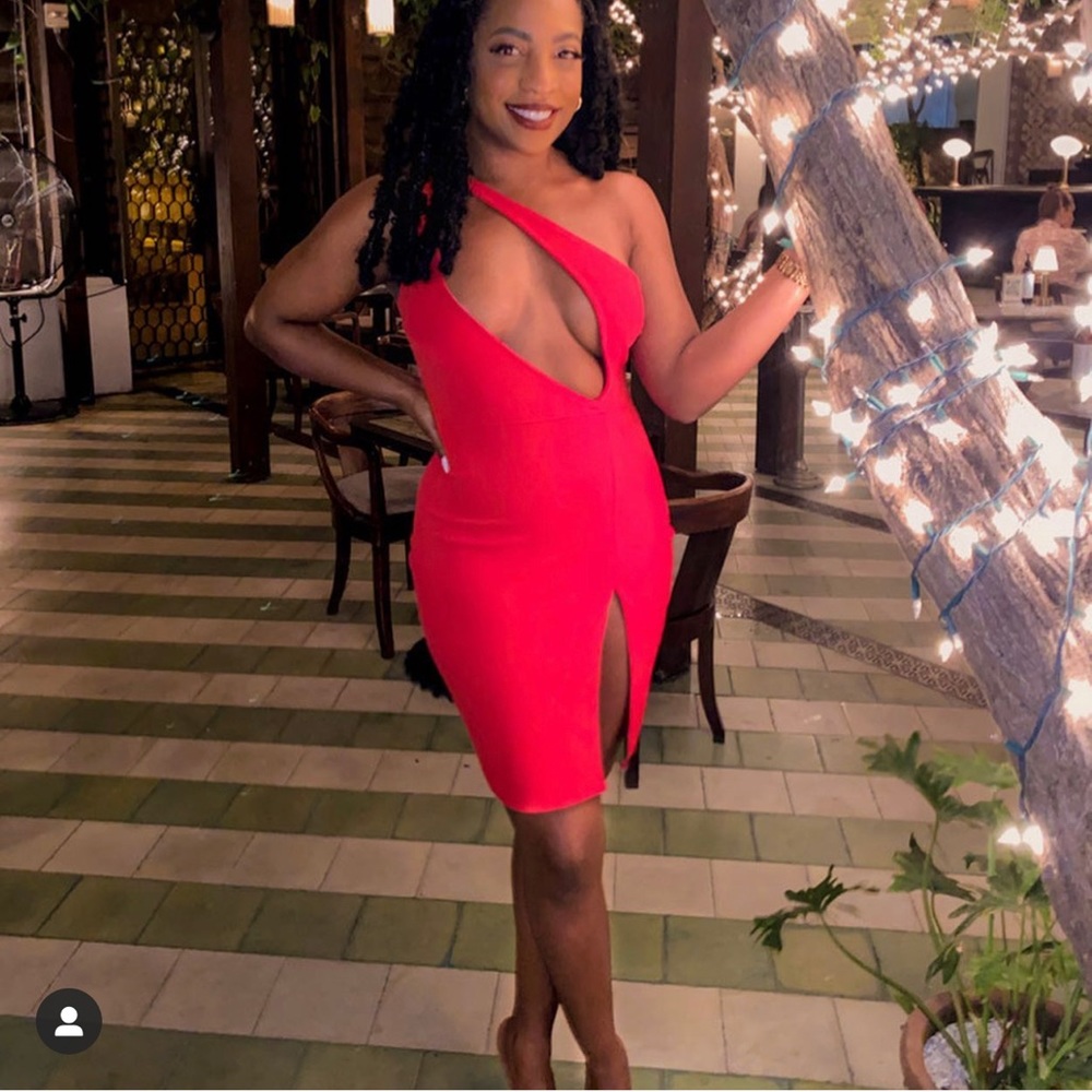 Sexy red dress
